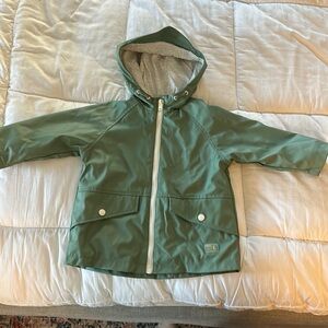 Zara kids green raincoat - 12-18 months